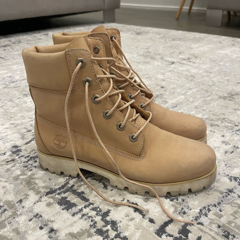 Timberland Tan Combat Boots